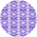 Square Patterned Purple Rug, pat1176pur