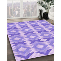 Patterned Purple Rug, pat1176pur