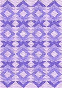 Machine Washable Transitional Purple Rug, wshpat1176pur