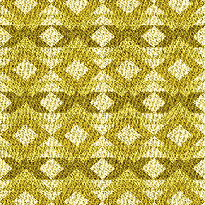 Machine Washable Transitional Bold Yellow Rug, wshpat1176yw