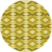 Square Patterned Bold Yellow Rug, pat1176yw