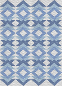 Machine Washable Transitional Steel Blue Rug, wshpat1176