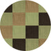 Square Machine Washable Transitional Brass Green Rug in a Living Room, wshpat1177brn