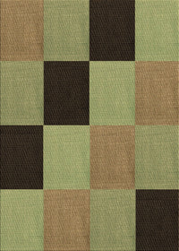 Machine Washable Transitional Brass Green Rug, wshpat1177brn