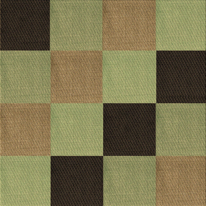 Round Patterned Brass Green Rug, pat1177brn