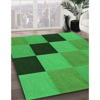 Patterned Green Rug, pat1177grn