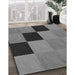 Machine Washable Transitional Gunmetal Gray Rug in a Family Room, wshpat1177gry