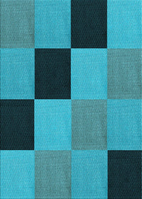 Machine Washable Transitional Teal Green Rug, wshpat1177lblu