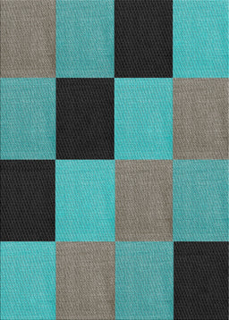 Machine Washable Transitional Turquoise Green Rug, wshpat1177