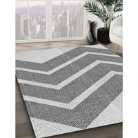 Patterned Gainsboro Gray Rug, pat1178gry