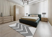 Patterned Gainsboro Gray Rug in a Bedroom, pat1178gry