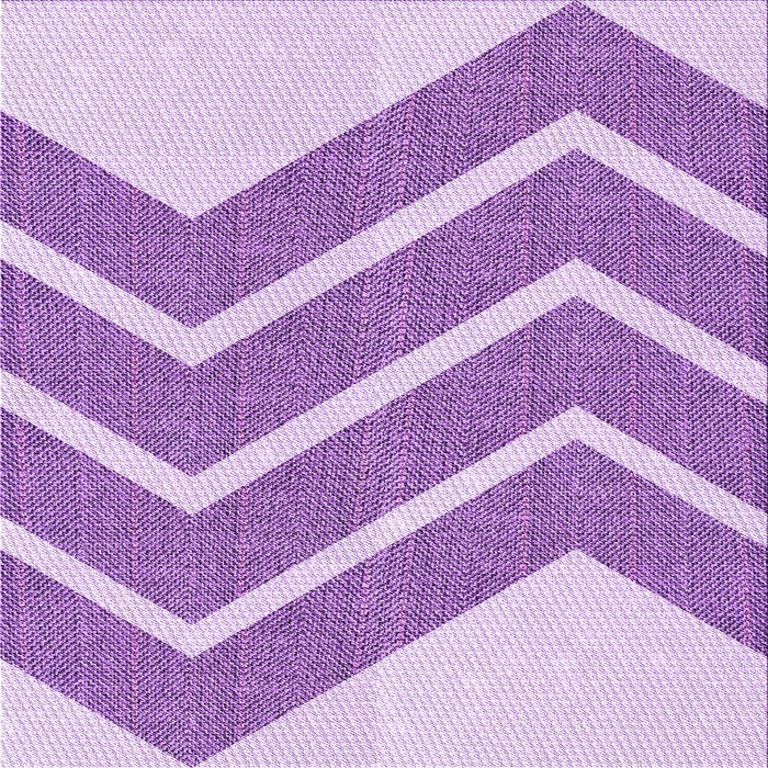 Round Machine Washable Transitional Blossom Pink Rug, wshpat1178pur