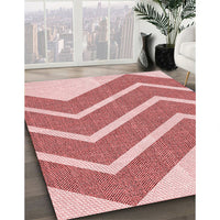 Patterned Red Rug, pat1178rd