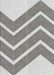 Patterned Platinum Gray Novelty Rug, pat1178