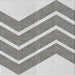 Square Patterned Platinum Gray Novelty Rug, pat1178