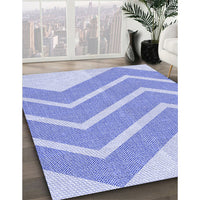 Patterned Blue Rug, pat1179blu