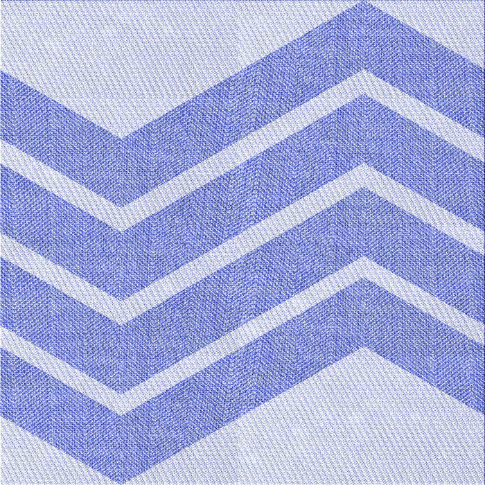 Round Machine Washable Transitional Blue Rug, wshpat1179blu