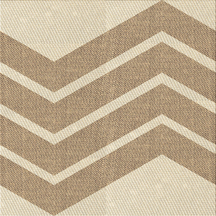 Round Patterned Khaki Gold Rug, pat1179brn