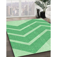 Patterned Green Rug, pat1179grn