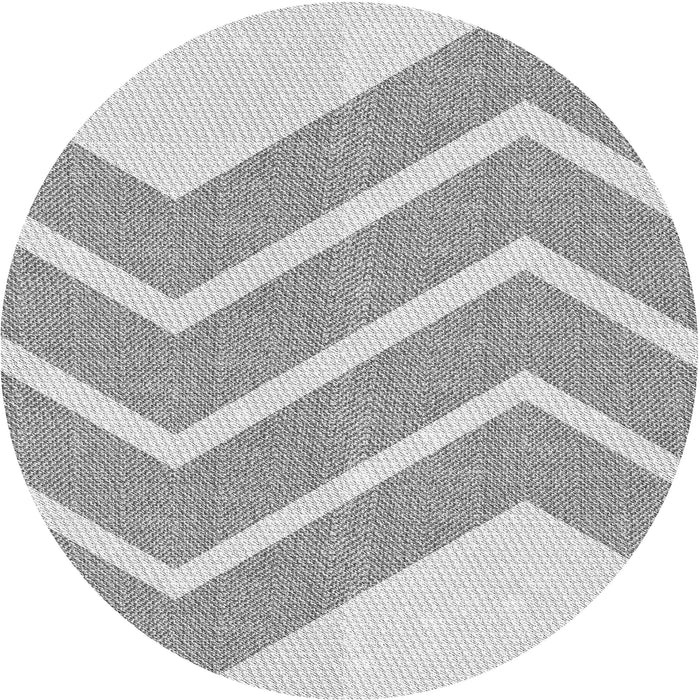 Square Patterned Gray Rug, pat1179gry