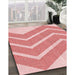 Machine Washable Transitional Red Rug in a Family Room, wshpat1179rd