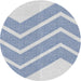 Sideview of Patterned Lavender Blue Novelty Rug, pat1179