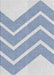 Patterned Lavender Blue Novelty Rug, pat1179