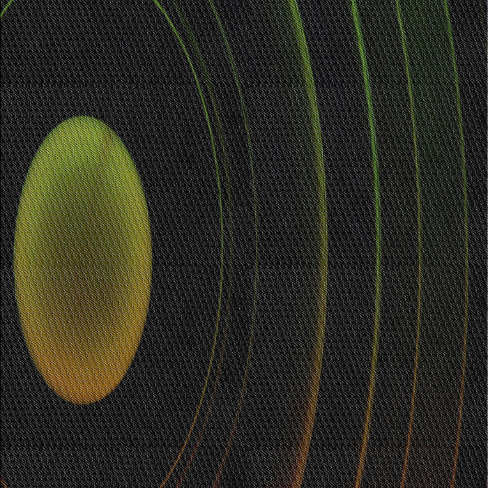 Patterned Black Novelty Rug, pat117