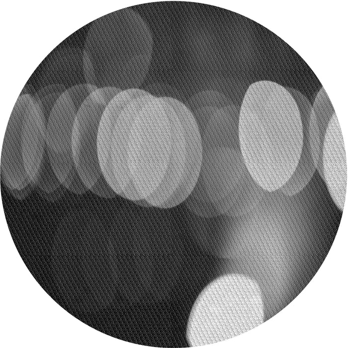 Square Patterned Charcoal Black Rug, pat118gry