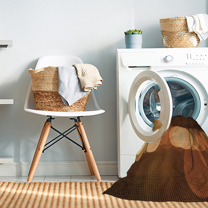 Machine Washable Transitional Orange Rug in a Washing Machine, wshpat118org