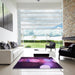 Machine Washable Transitional Dark Purple Rug in a Kitchen, wshpat118pur