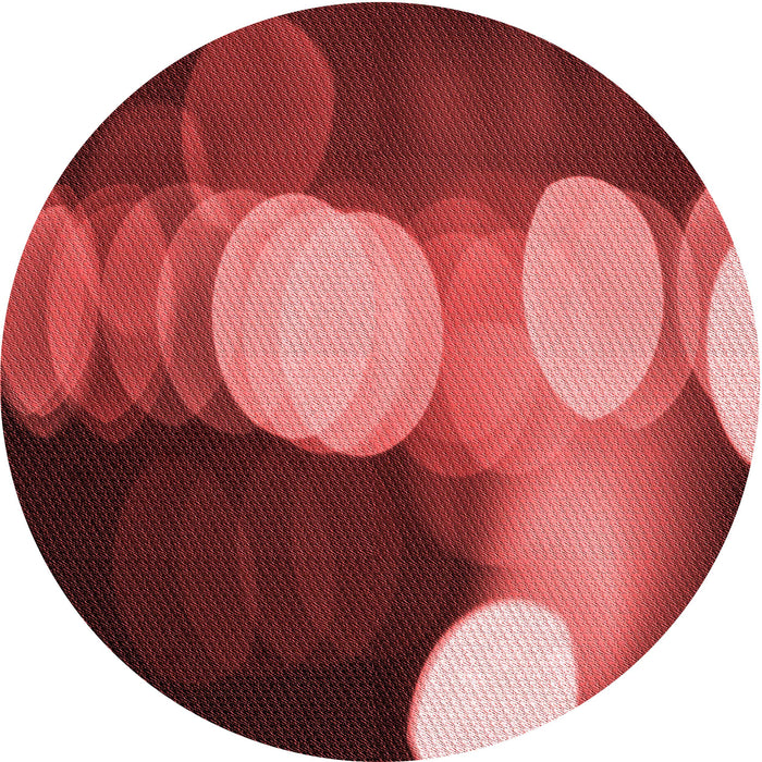 Square Patterned Dark Red Rug, pat118rd