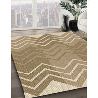 Patterned Light Brown Rug, pat1180brn