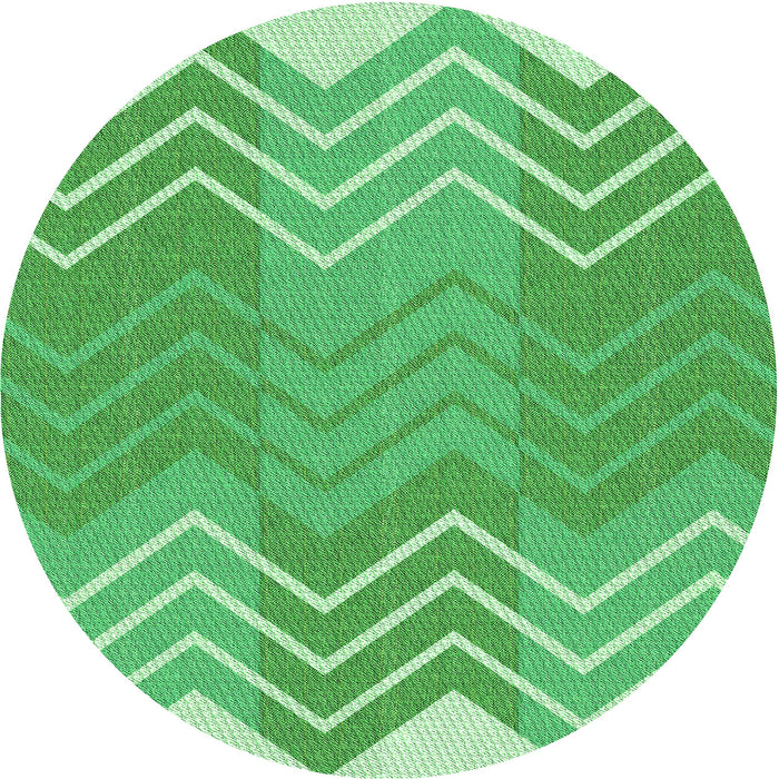 Square Patterned Green Rug, pat1180grn