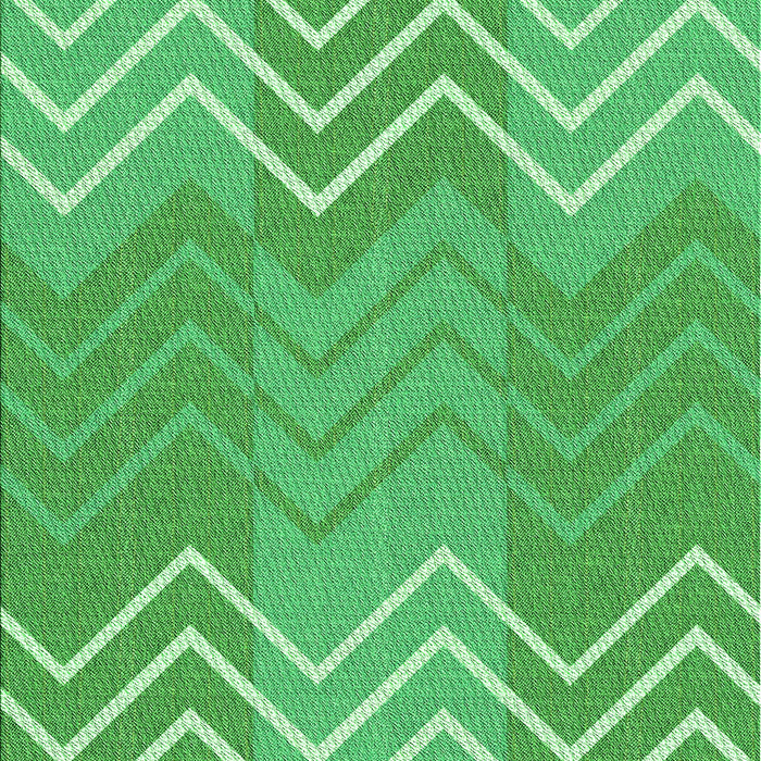 Machine Washable Transitional Green Rug, wshpat1180grn