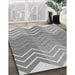 Patterned Platinum Gray Rug in Family Room, pat1180gry