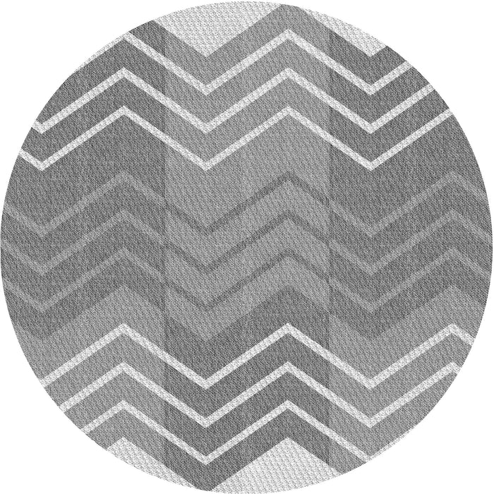 Square Patterned Platinum Gray Rug, pat1180gry