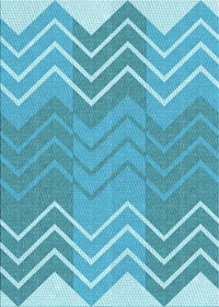 Machine Washable Transitional Dark Turquoise Green Rug, wshpat1180lblu