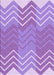 Machine Washable Transitional Bright Lilac Purple Rug, wshpat1180pur