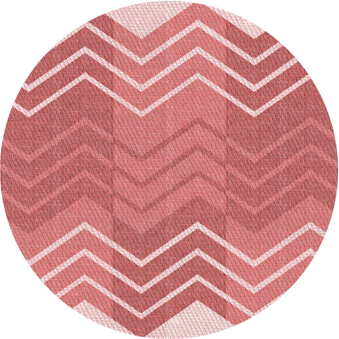 Square Patterned Light Salmon Pink Rug, pat1180rd