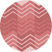 Square Patterned Light Salmon Pink Rug, pat1180rd