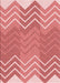 Patterned Light Salmon Pink Rug, pat1180rd