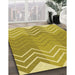 Patterned Bold Yellow Rug in Family Room, pat1180yw