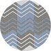 Sideview of Patterned Pastel Light Blue Novelty Rug, pat1180