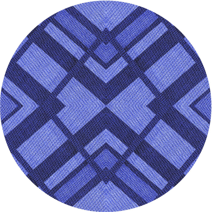 Square Machine Washable Transitional Cobalt Blue Rug in a Living Room, wshpat1181blu