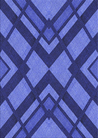 Machine Washable Transitional Cobalt Blue Rug, wshpat1181blu