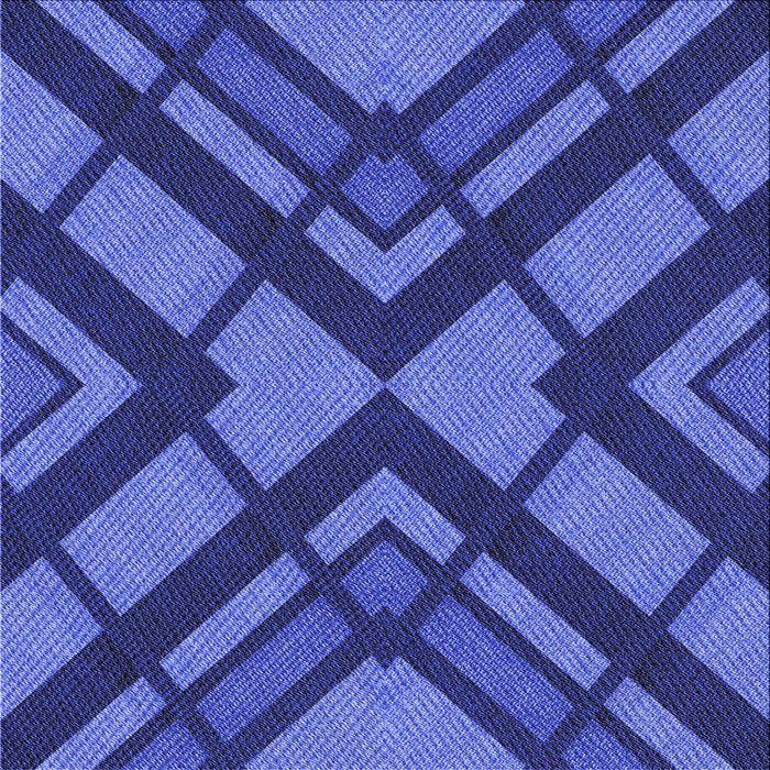 Round Patterned Cobalt Blue Rug, pat1181blu