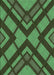 Patterned Dark Forest Green Rug, pat1181grn