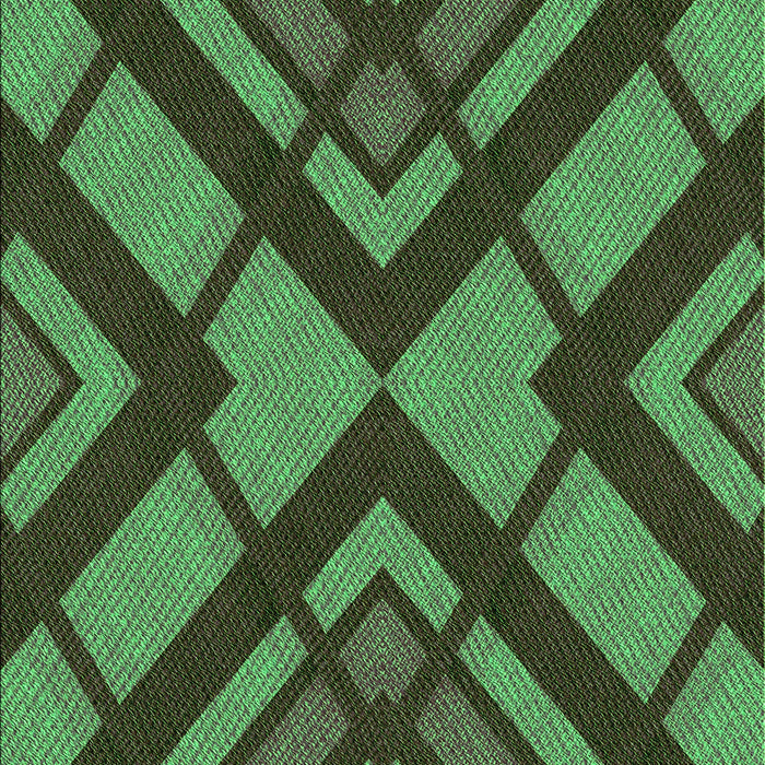 Patterned Dark Forest Green Rug, pat1181grn