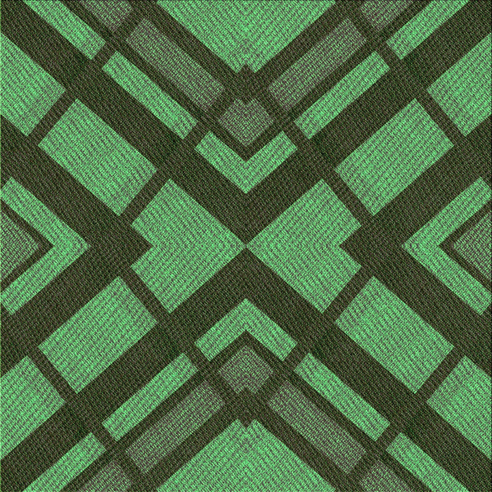 Round Patterned Dark Forest Green Rug, pat1181grn